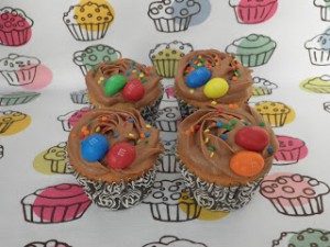 Receta Cupcakes de M&M