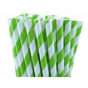 Ofertas de Pajitas de papel verde Lima (25)